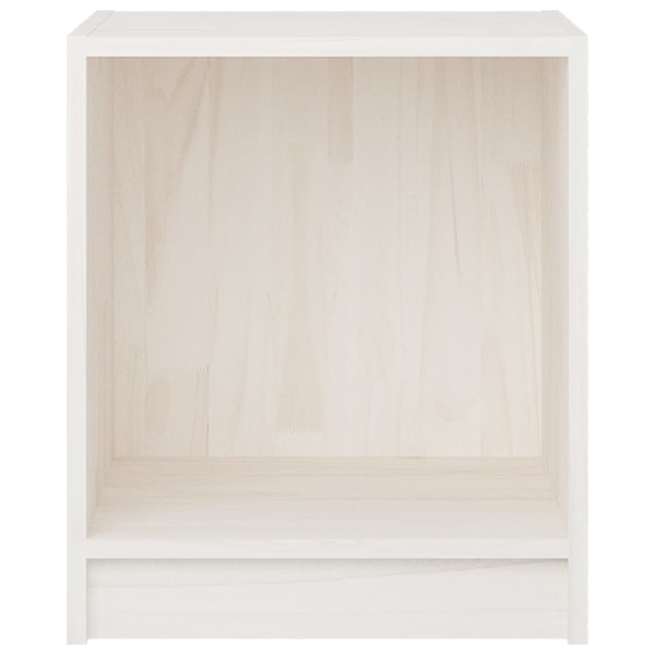vidaXL Sängbord 2 st vit 35,5x33,5x41,5 cm massivt furu Vit