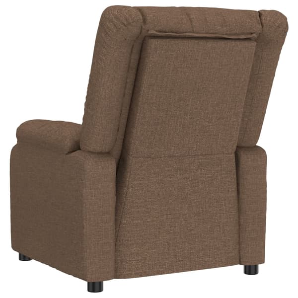 vidaXL Reclinerfåtölj brun tyg Brun