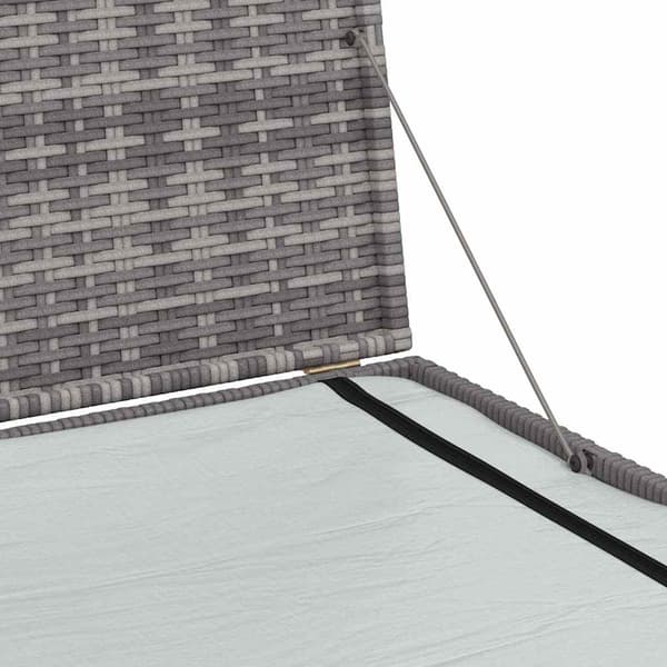 vidaXL Dynbox grå 150x100x100 cm konstrotting grå