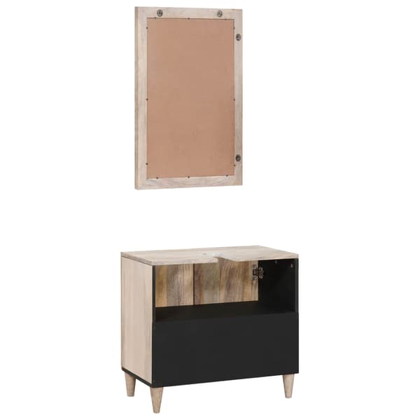 vidaXL Badrumsmöbelset 2 st Vit 62 x 33 x 58 cm Konstruerat trä Vit