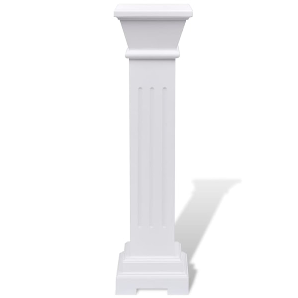 vidaXL Klassisk blompelare MDF vit Vit