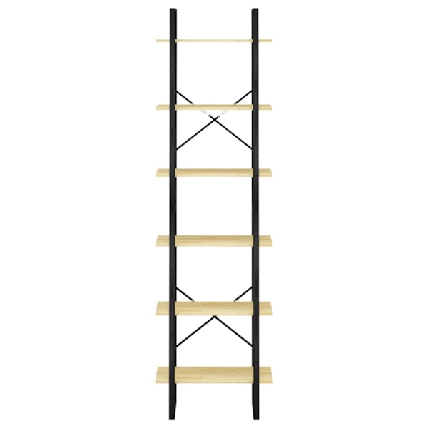 vidaXL Förvaringshylla 60x30x210 cm massiv furu Brun