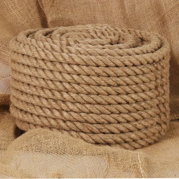 vidaXL Rep 100% Jute 20 mm 50 m Brun
