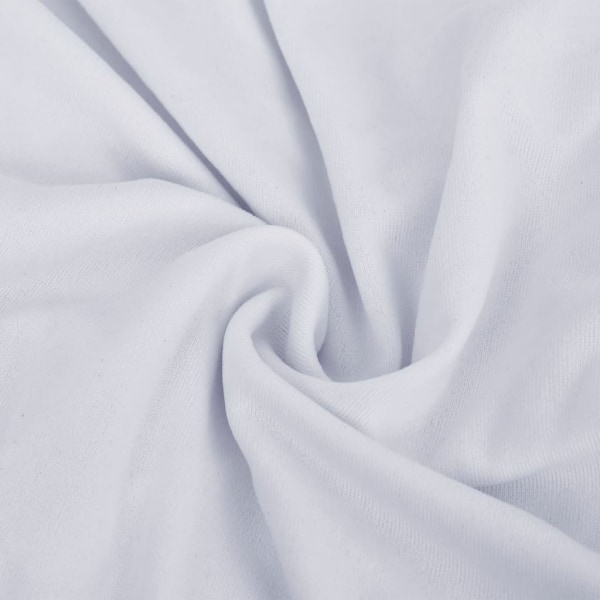 vidaXL Sofföverdrag 4-sits med stretch vit polyesterjersey Vit