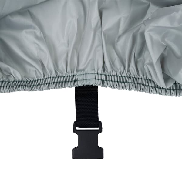 vidaXL Båtöverdrag grå 519-580 cm längd, 244 bredd Svart