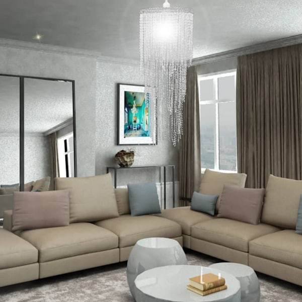vidaXL Kristallkrona 26 x 70 cm Transparent
