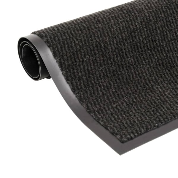 vidaXL Dörrmatta rektangulär tuftad svart 80x120 cm Svart