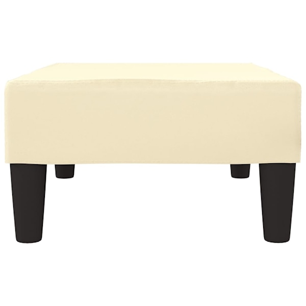 vidaXL Fotpall gräddvit 78x56x32 cm konstläder Creme