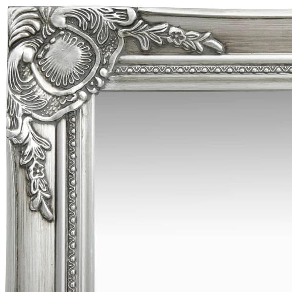 vidaXL Väggspegel barockstil 40x40 cm silver Silver