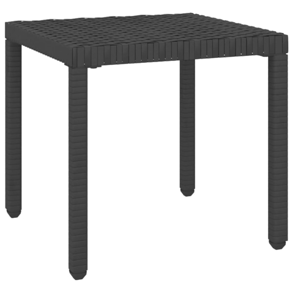 vidaXL Solsängar 2 st med bord konstrotting svart Svart