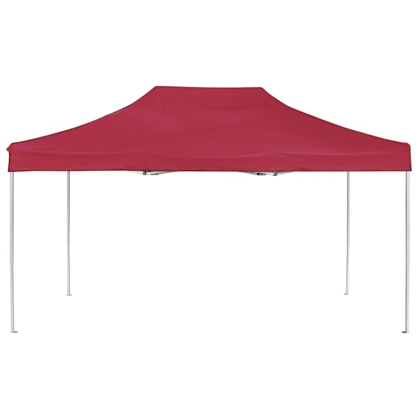 vidaXL Hopfällbart partytält aluminium 4,5x3 m vinröd Röd