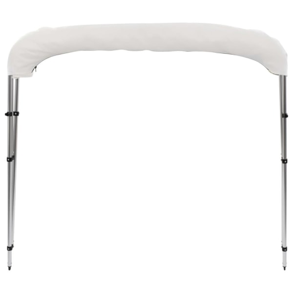 vidaXL Båtkapell 3 bågar vit 183x160x137 cm White