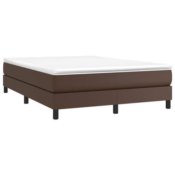 vidaXL Ramsäng brun 140x190 cm konstläder Brun
