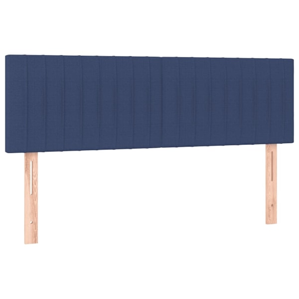 vidaXL Ramsäng med madrass & LED blå 140x200 cm tyg Blå
