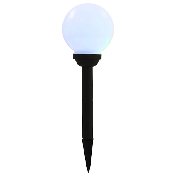vidaXL Solcellslampor med LED 8 st sfäriska 15 cm RGB Vit