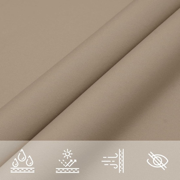 vidaXL Solsegel oxfordtyg rektangulärt 2,5x3 m taupe Taupe