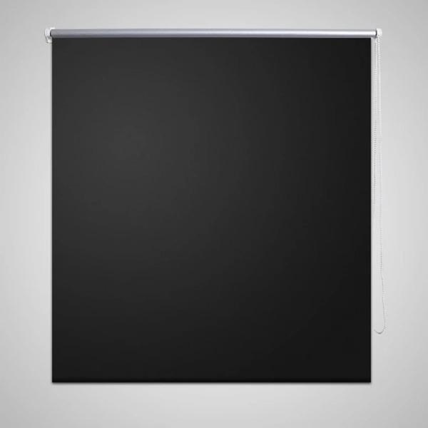 vidaXL Rullgardin för mörkläggning 140 x 230 cm svart Svart