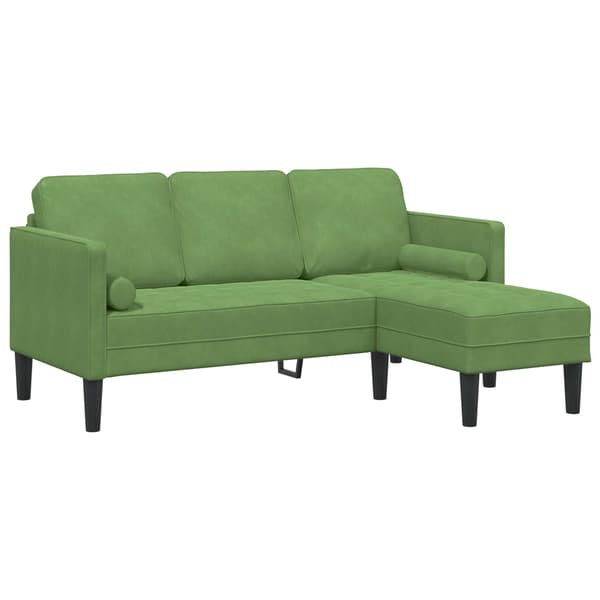 vidaXL Soffset 2 st Ljusgrön Polyester Grön