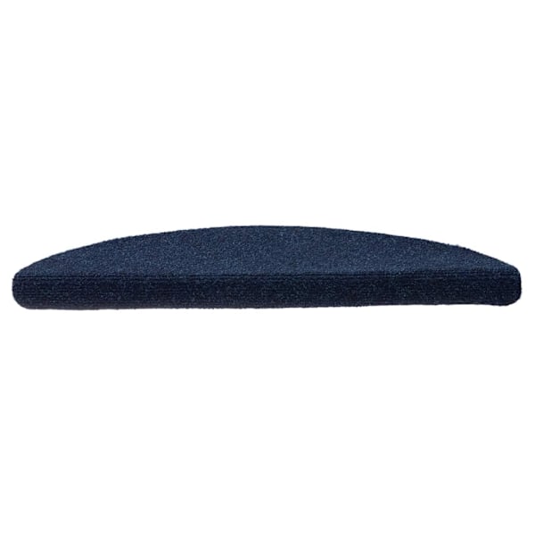 vidaXL Trappstegsmattor självhäftande 15 st marinblå 56x17x3 cm brodyr Blå