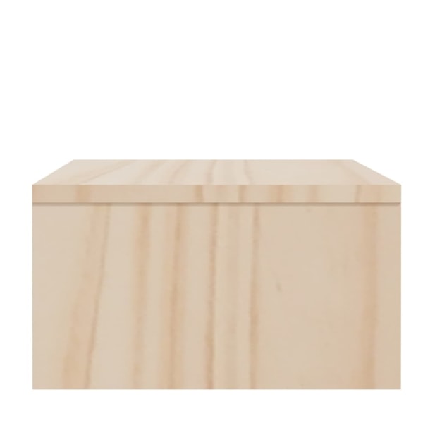 vidaXL Skärmställ grå 100x27x15 cm massiv furu Brun