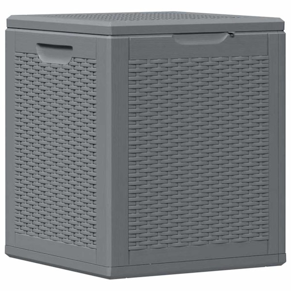 vidaXL Dynbox grå PP rotting 90 l Grå