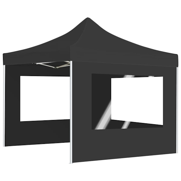 vidaXL Hopfällbart partytält med väggar aluminium 2x2 m antracit Antracit