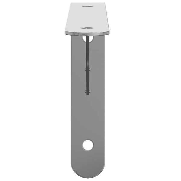 vidaXL Hyllfästen 4 st 20x2,5x14 cm silver rostfritt stål Silver