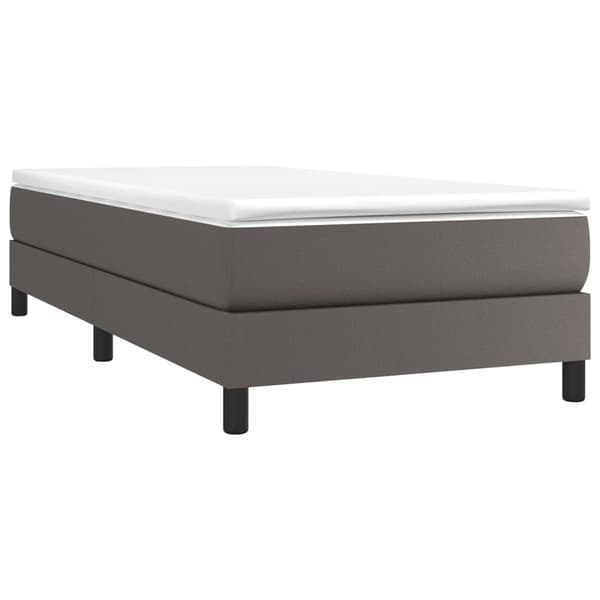 vidaXL Sängram grå 90x200 cm konstläder Grå