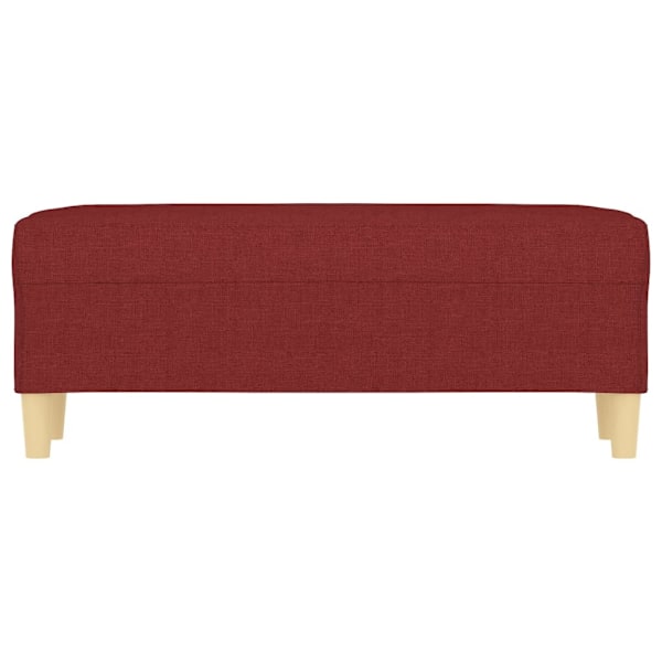 vidaXL Bänk vinröd 100x35x41 cm tyg Röd