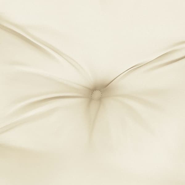 vidaXL Palldyna gräddvit 120x40x12 cm tyg Creme