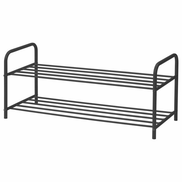 Storage solutions Skoställ med 2 nivåer 91x35x38,5 cm Svart