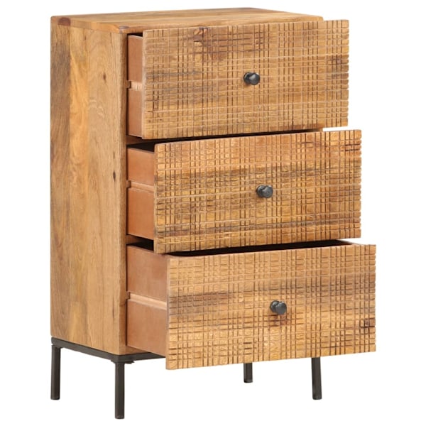 vidaXL Skänk 45x30x75 cm massivt mangoträ Brun