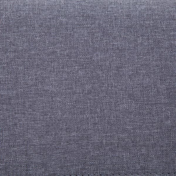 vidaXL Bänk med förvaringsutrymme 116 cm ljusgrå polyester grå