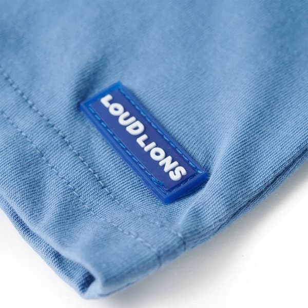 vidaXL T-shirt för barn medelblå 104 Blå