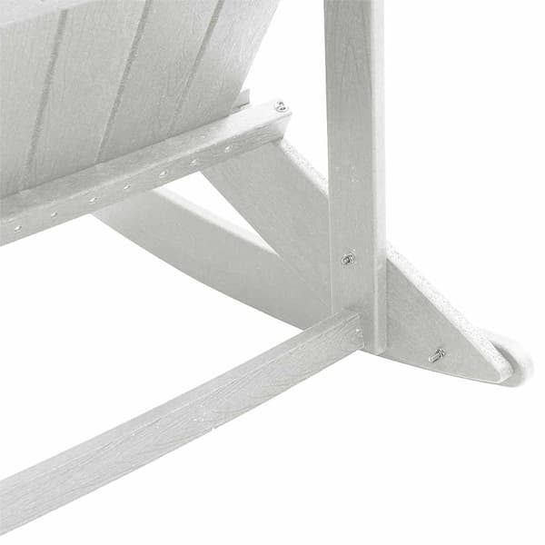 vidaXL Adirondack Gungstolar 2 pcs Vit HDPE Vit