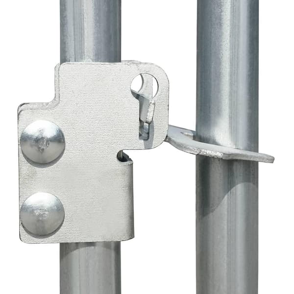 vidaXL Hönsbur 10x2x2 m galvaniserat stål Silver