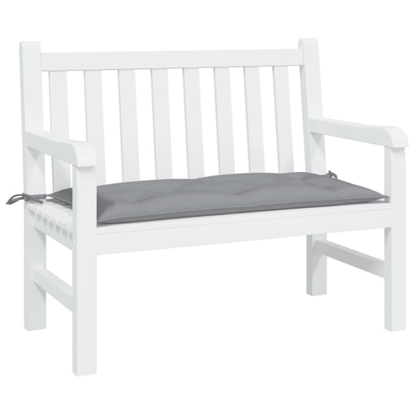 vidaXL Bänkdyna för trädgården grå 100x50x7 cm oxfordtyg grå