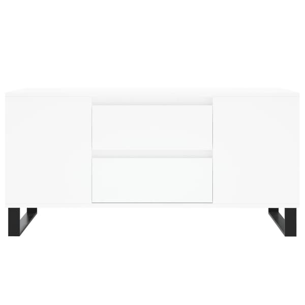 vidaXL Soffbord vit 102x44,5x50 cm konstruerat trä Vit