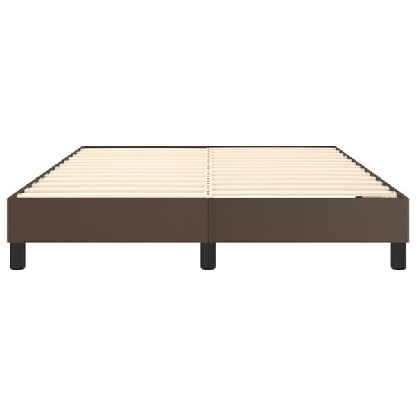 vidaXL Ramsäng brun 140x190 cm konstläder Brun