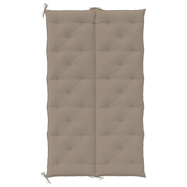 vidaXL Bänkdyna för trädgården taupe 180x(50+50)x7 cm oxfordtyg Taupe