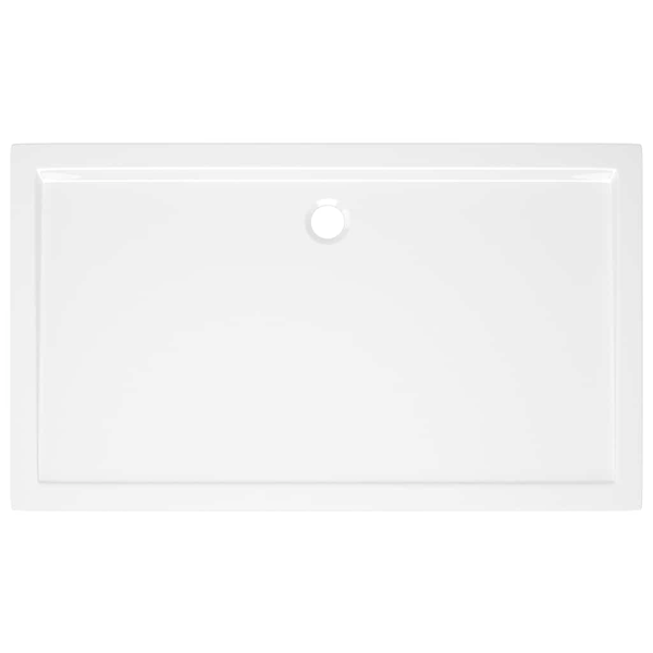 vidaXL Duschkar rektangulärt ABS vit 70x120 cm Vit