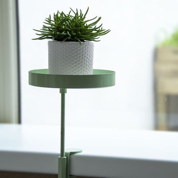 Esschert Design Växtbricka med klämma rund grön S Grön
