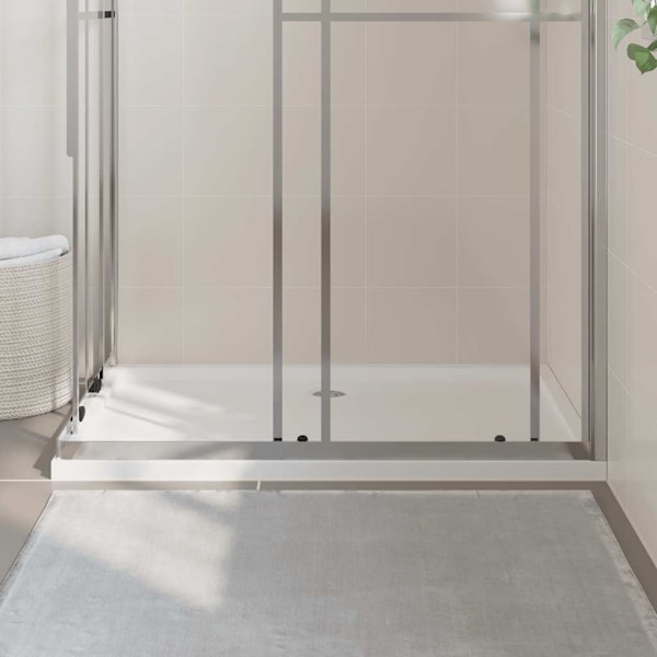 vidaXL Duschkar rektangulärt ABS vit 80x120 cm Vit