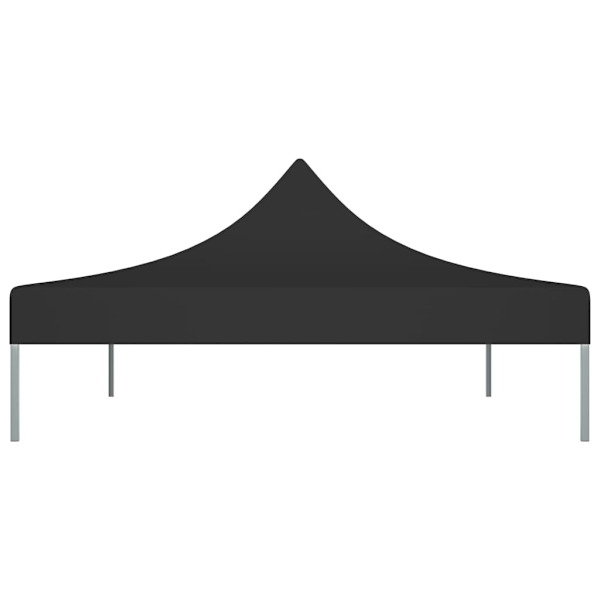 vidaXL Tak till partytält 4x3 m svart 270 g/m² Svart