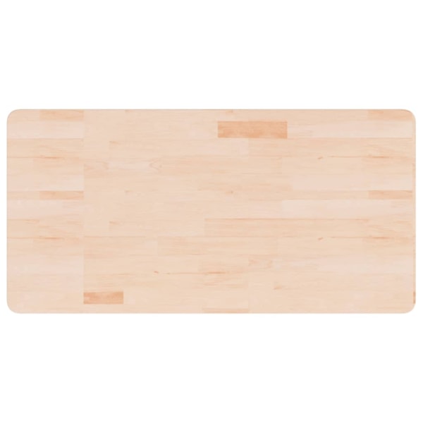 vidaXL Bänkskiva för badrum 100x50x2,5 cm obehandlat massivt trä Brun
