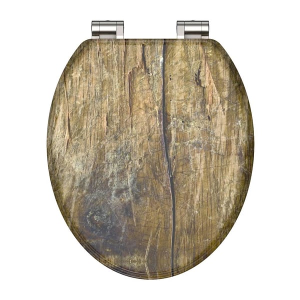 SCHÜTTE Toalettsits Solid Wood MDF brun Brun