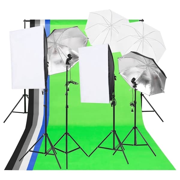 vidaXL Fotostudio kit Vit