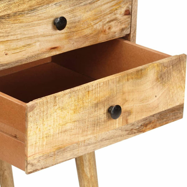 vidaXL Skänk 85x40x71 cm massivt mangoträ Brun