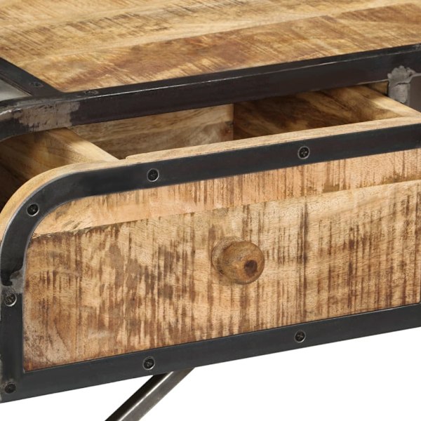 vidaXL Skänk 120x30x75 cm massivt mangoträ Brun