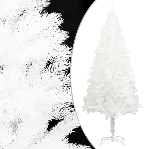 vidaXL Plastgran verklighetstrogna barr vit 210 cm Vit